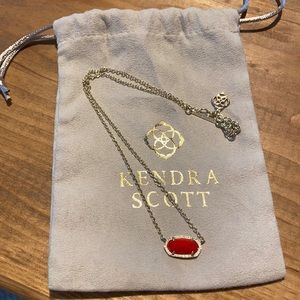 Red and gold Kendra Scott necklace
